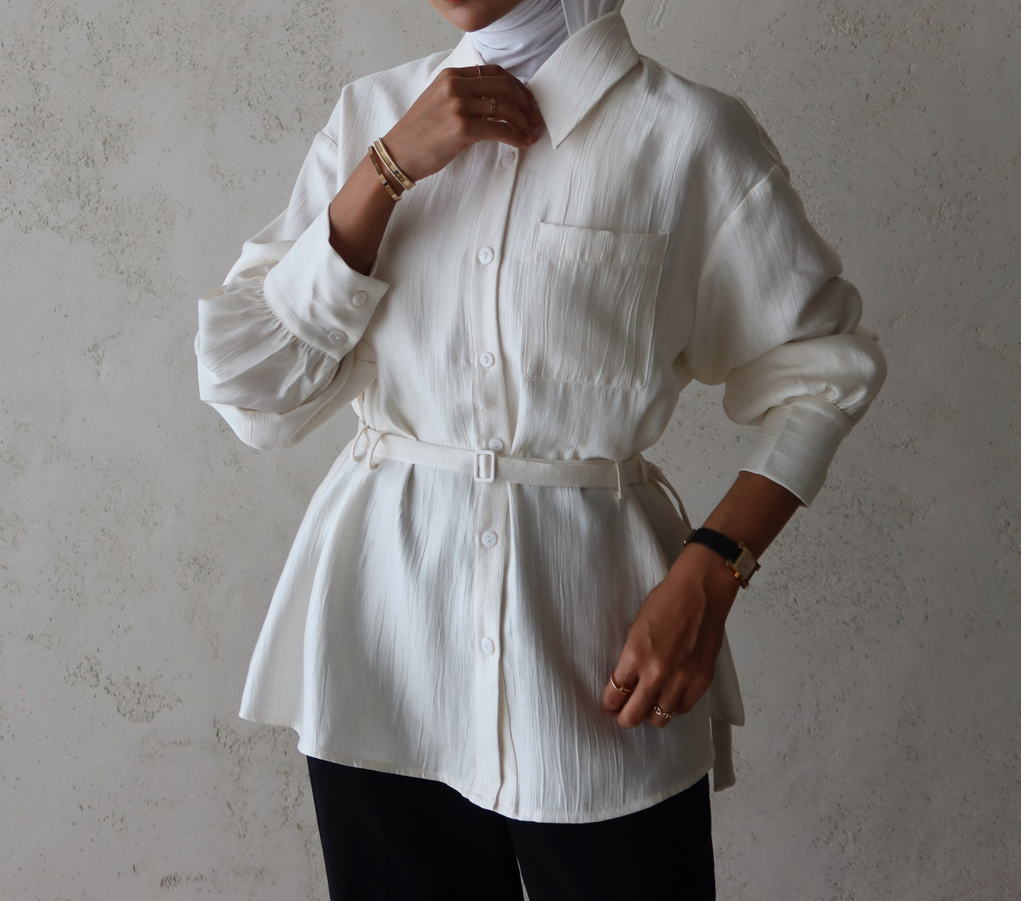 Cream shirt
