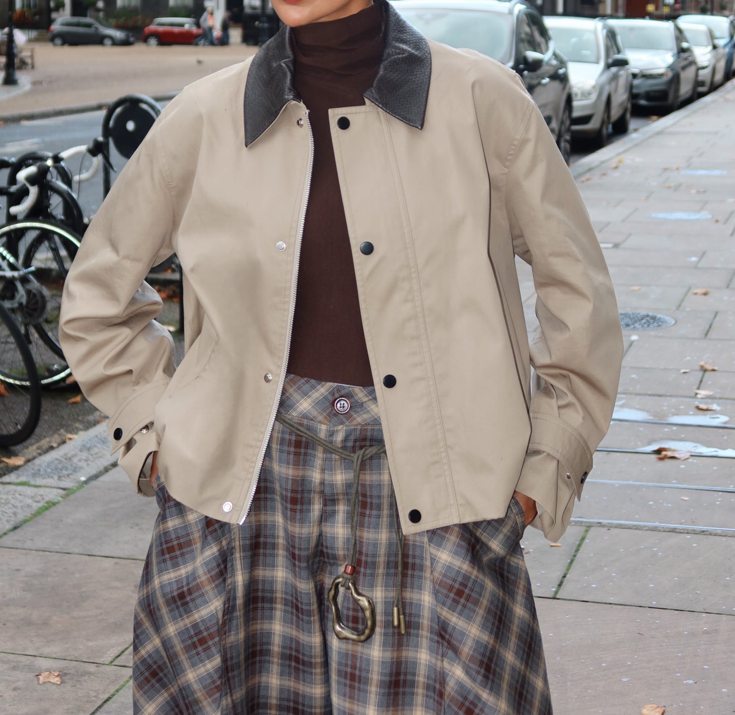 Sand bomber jacket