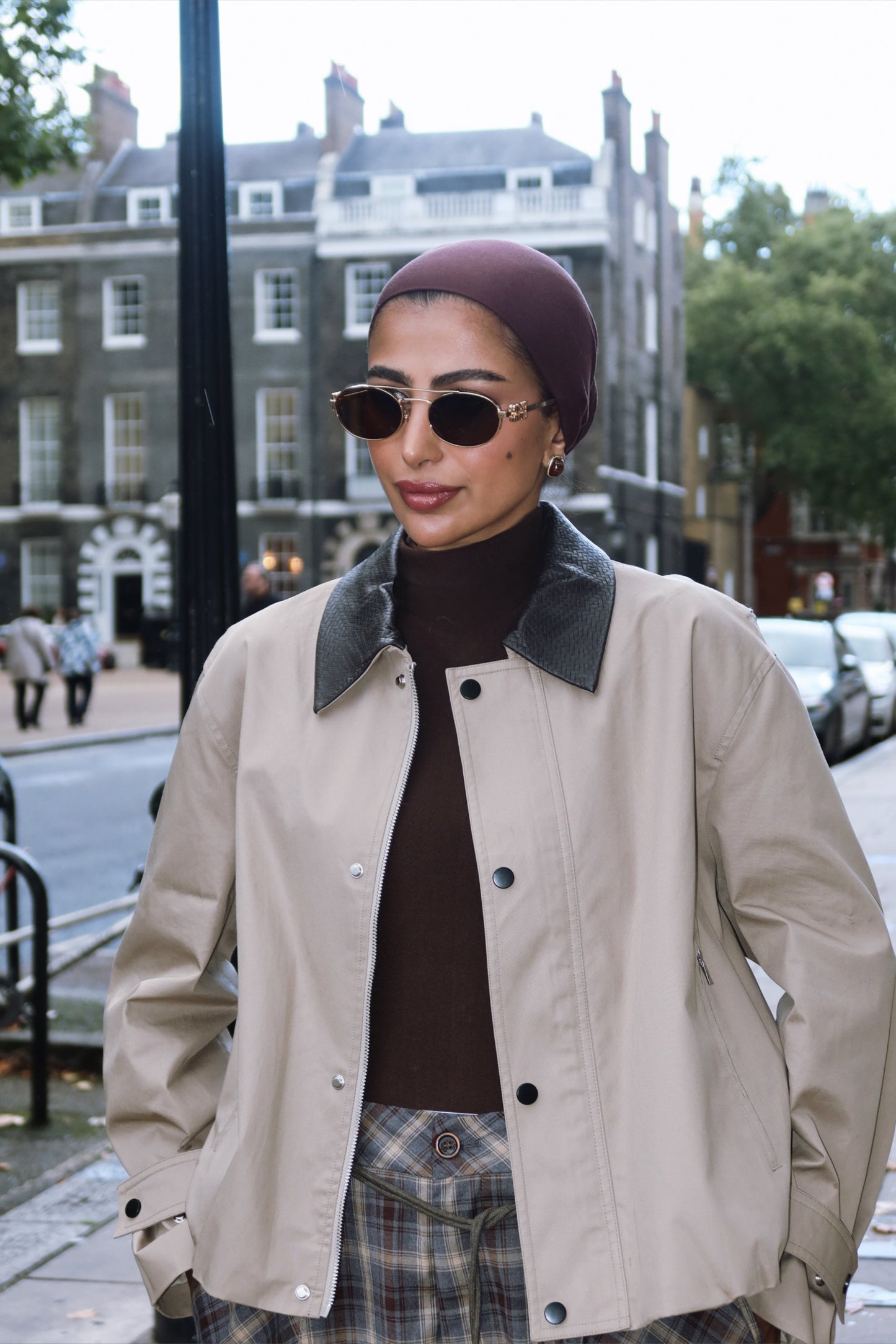 Sand bomber jacket