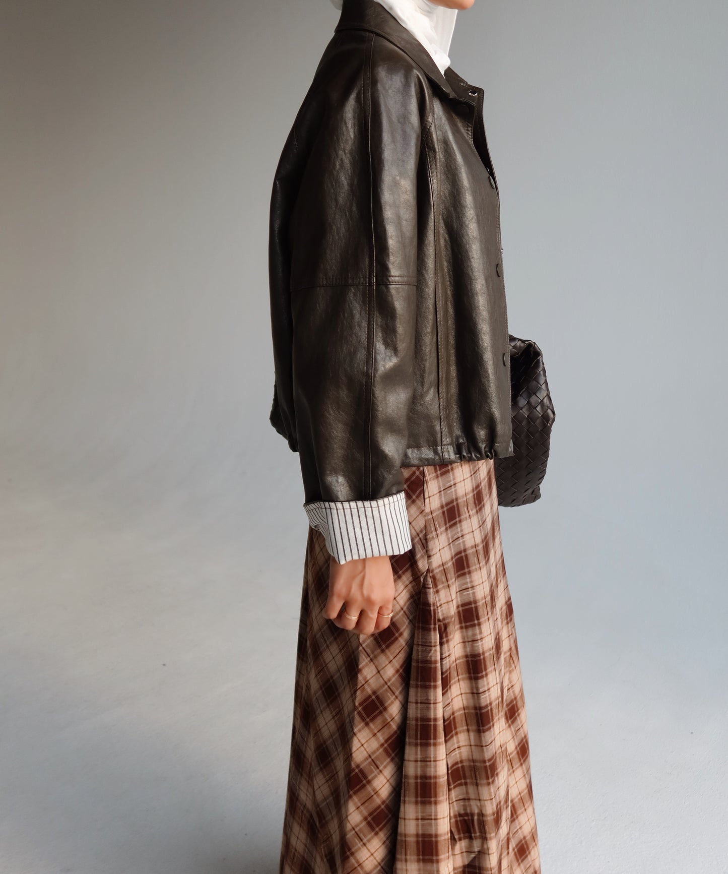 Espresso leather jacket