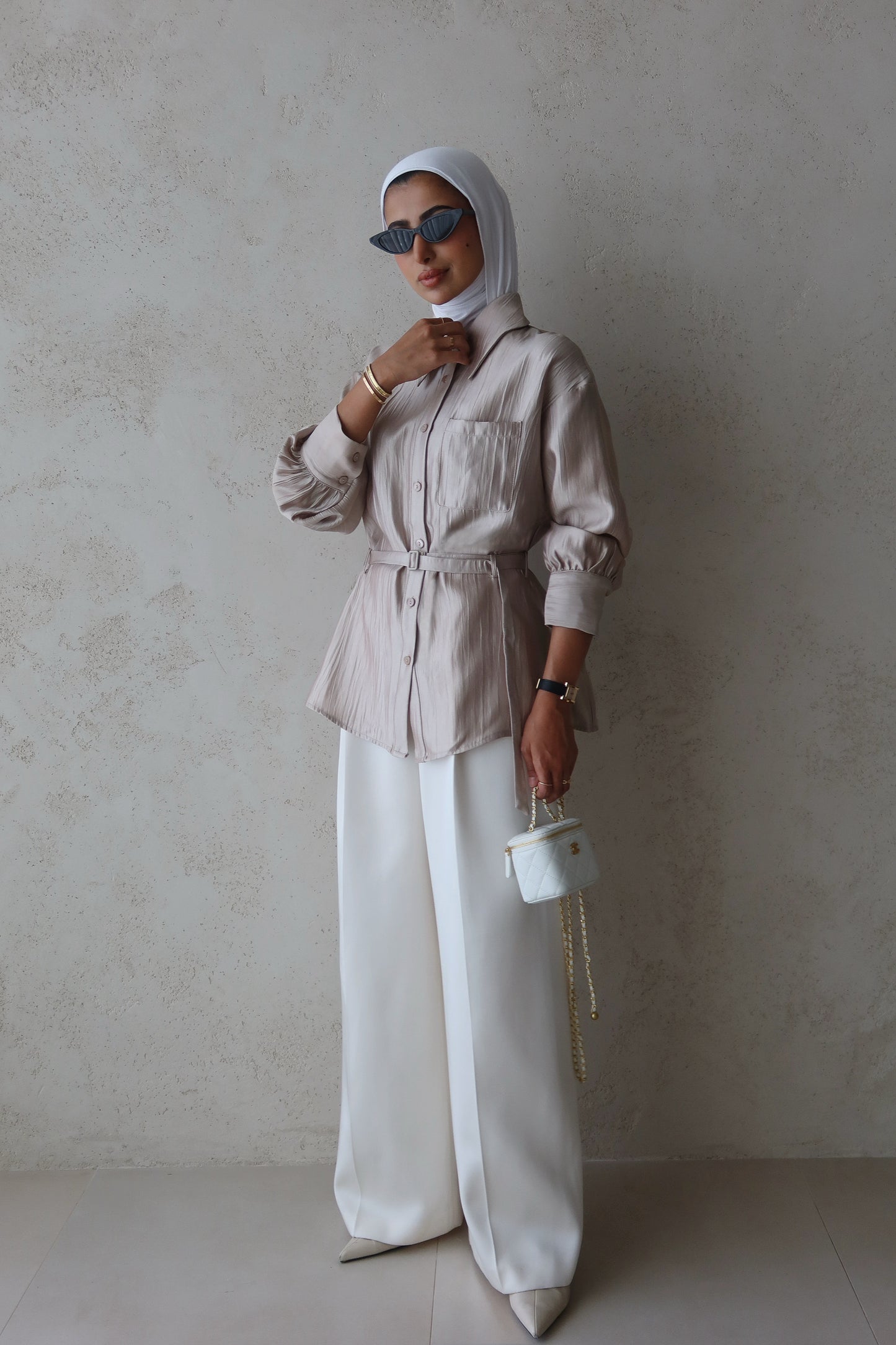 Taupe shirt