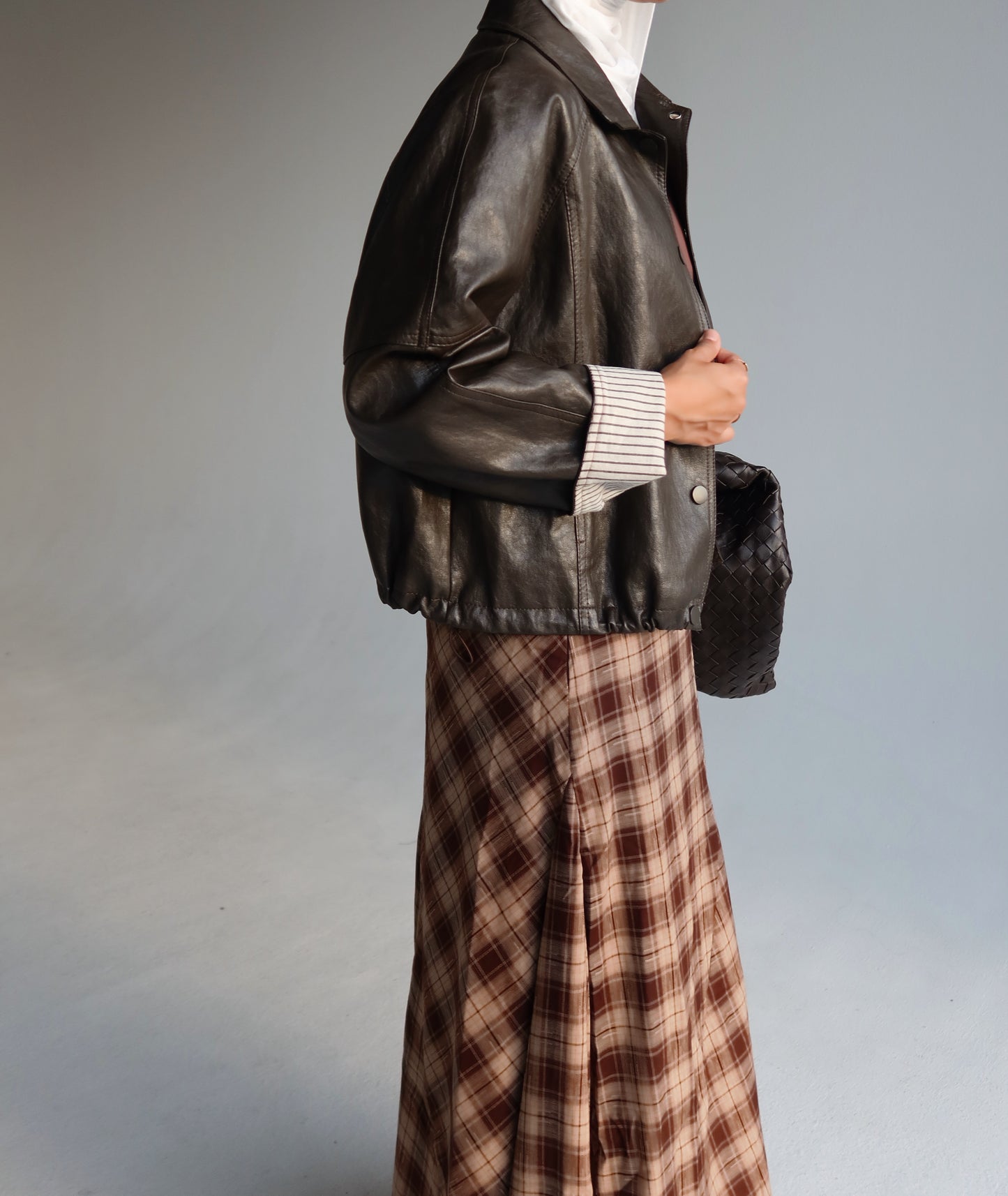 Espresso leather jacket