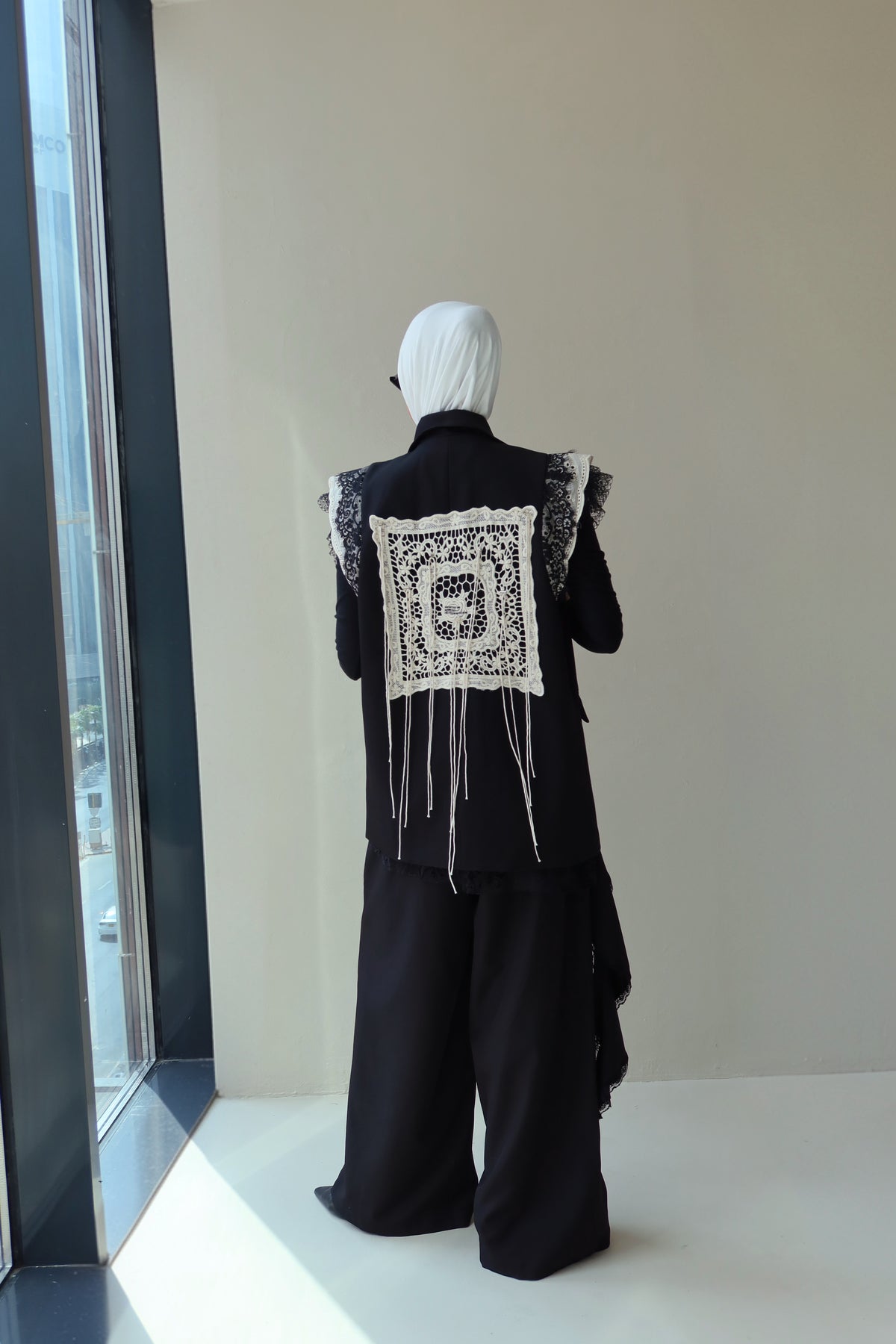 Tassel lace vest