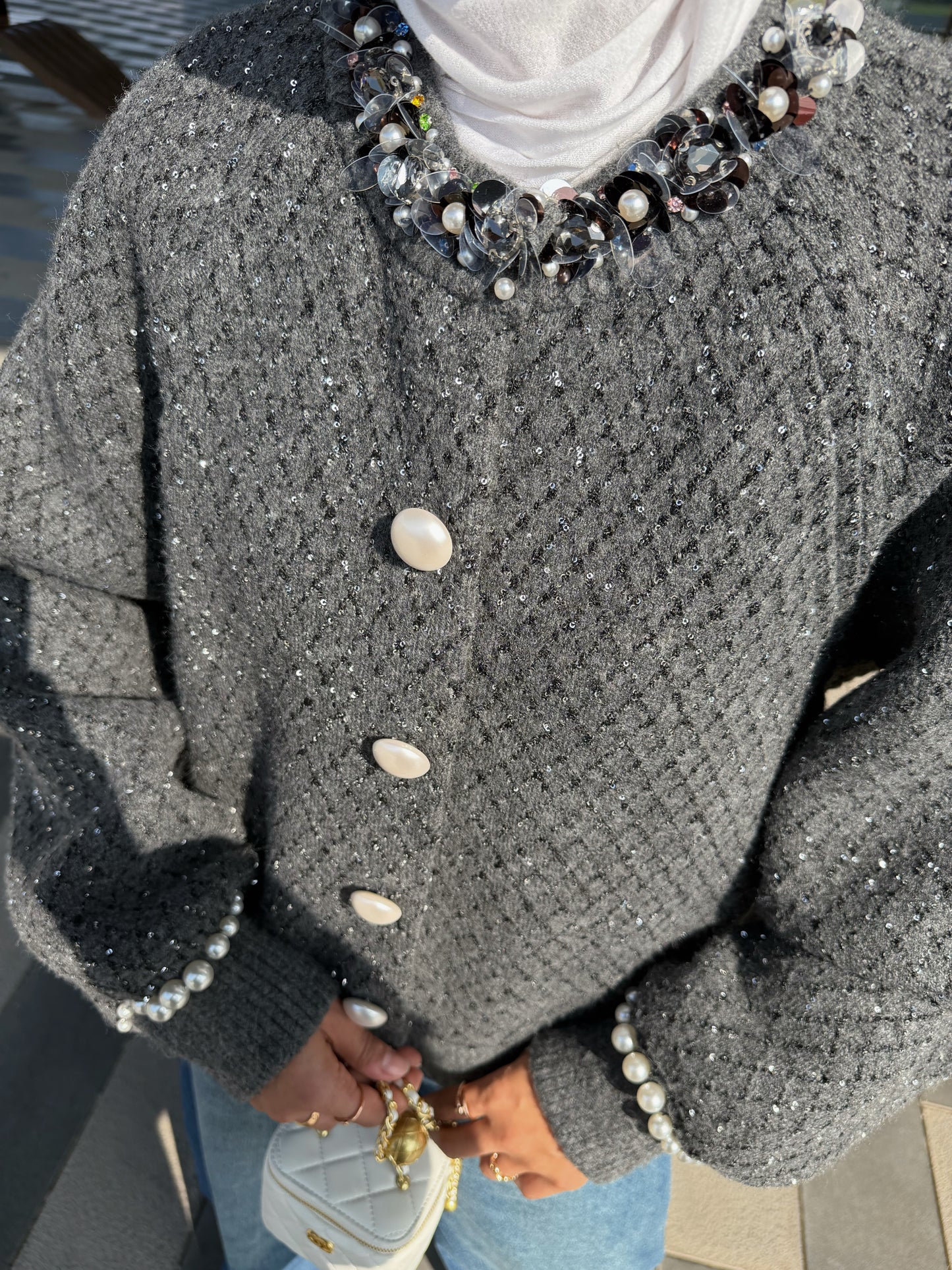 Pearly Button Cardigan