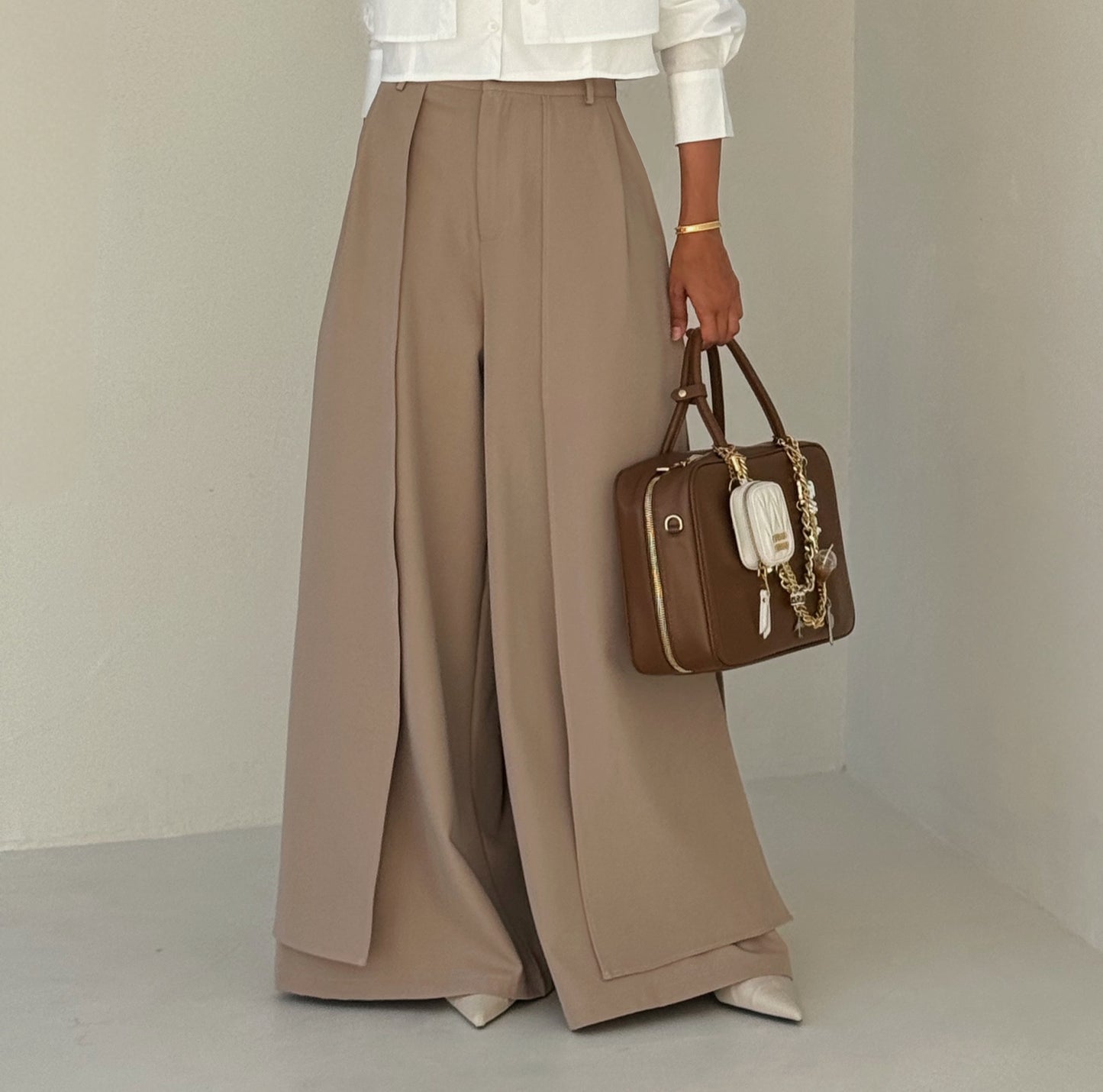 Spliced Trouser (beige)