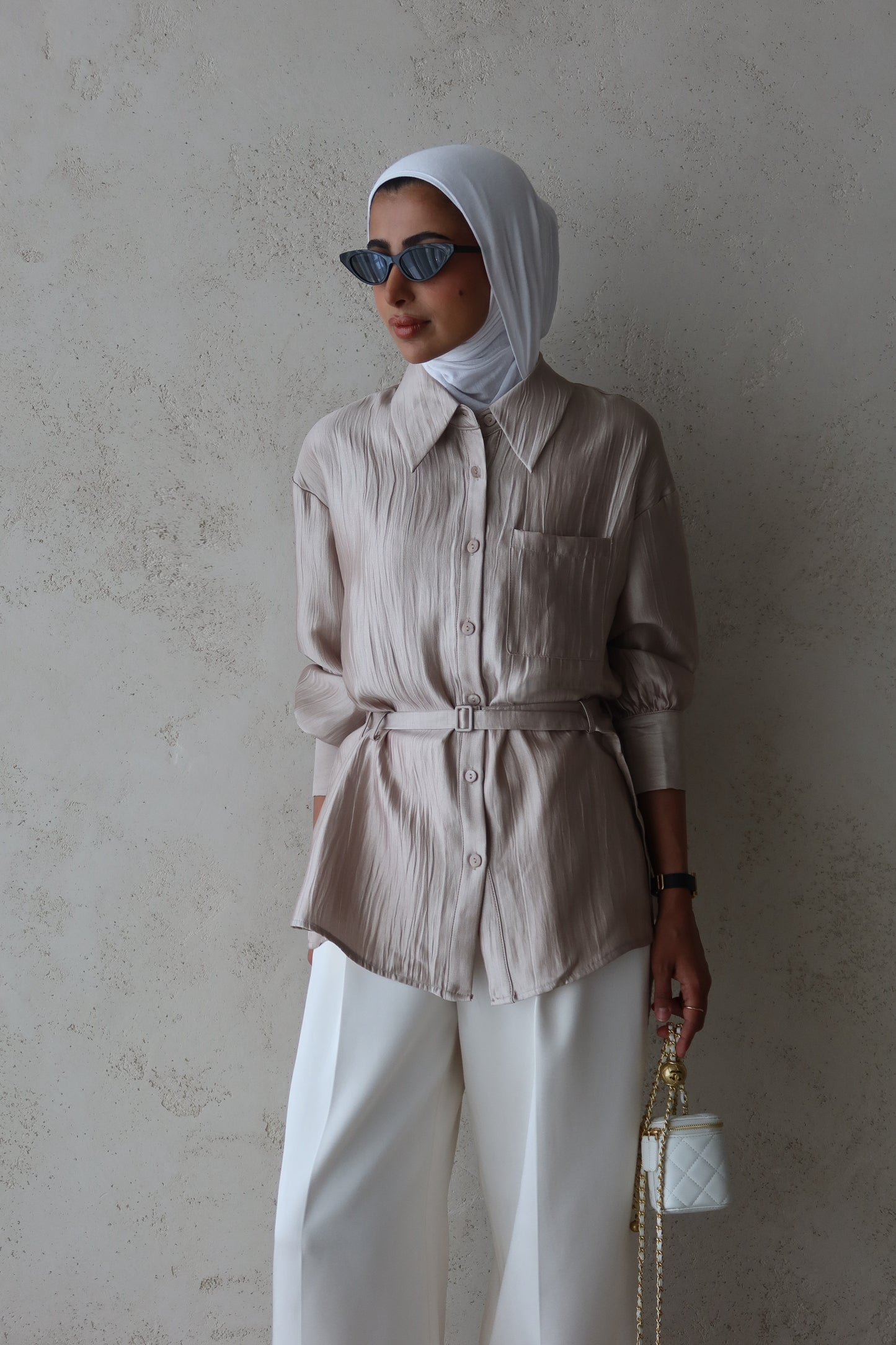Taupe shirt
