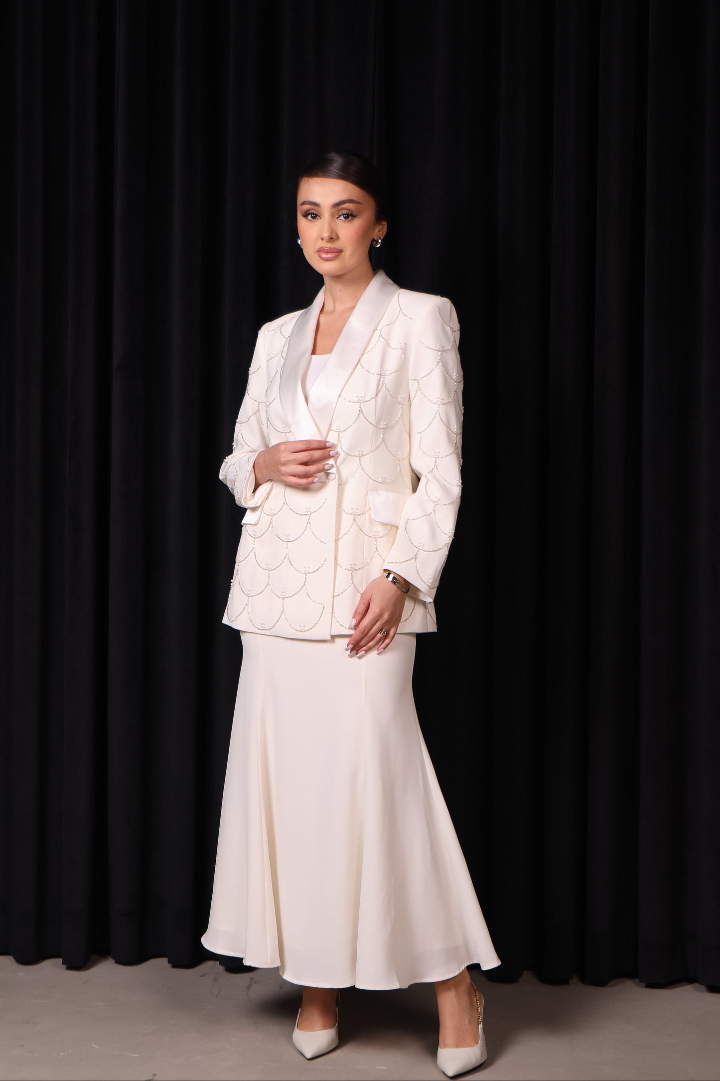 Embellished Set (Off White )