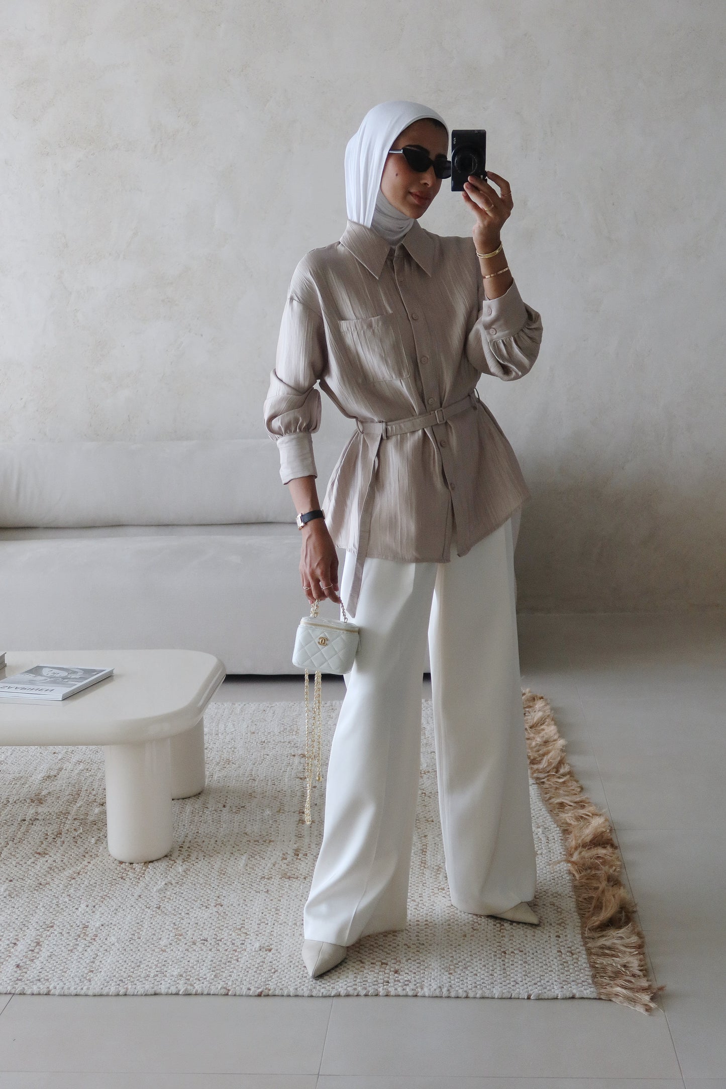 Taupe shirt
