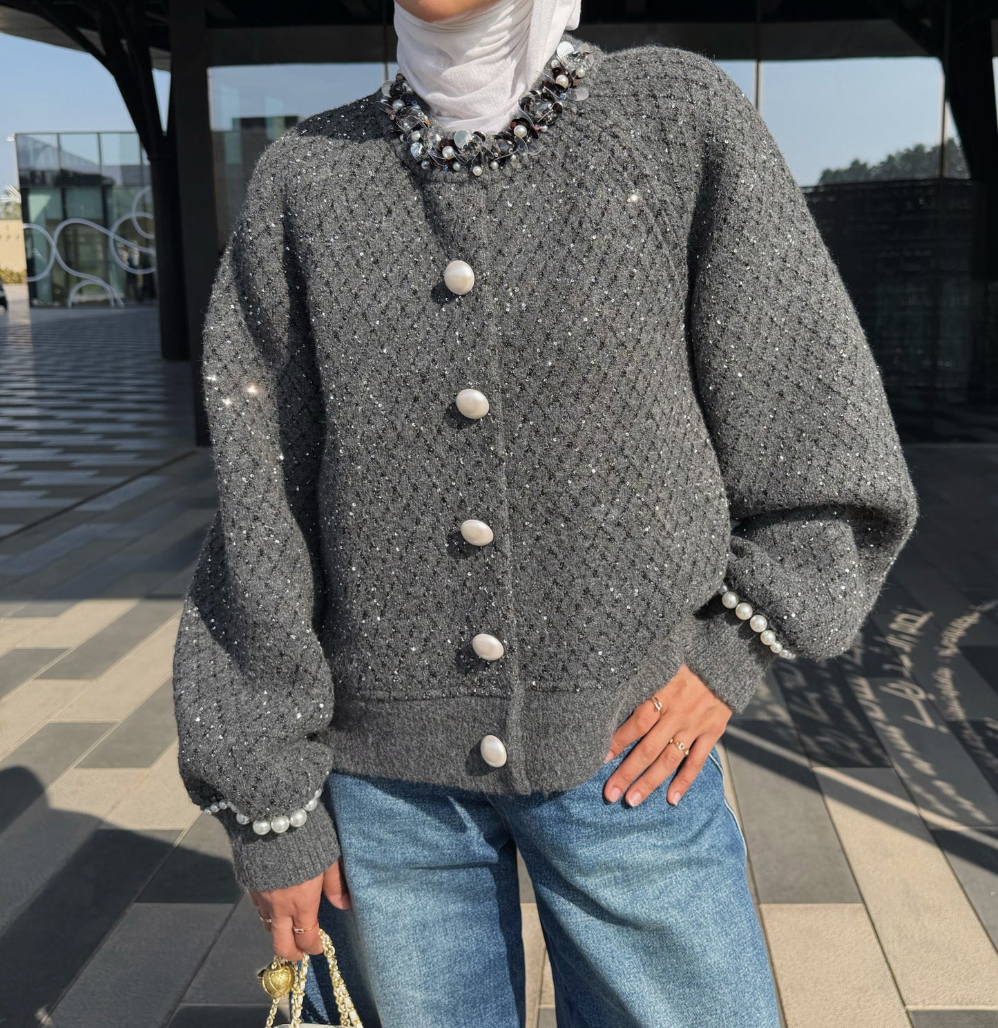 Pearly Button Cardigan