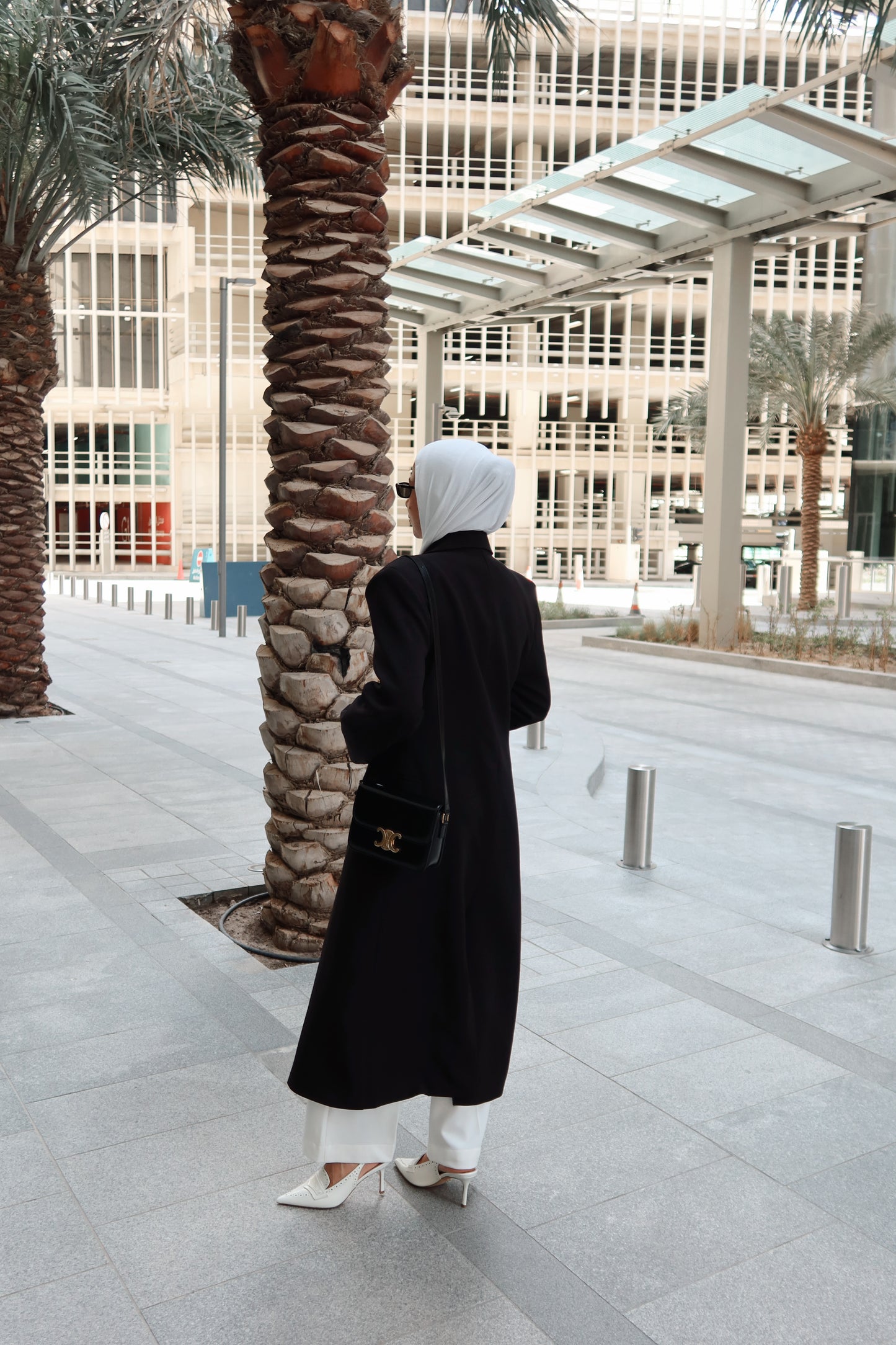 Black long-line blazer