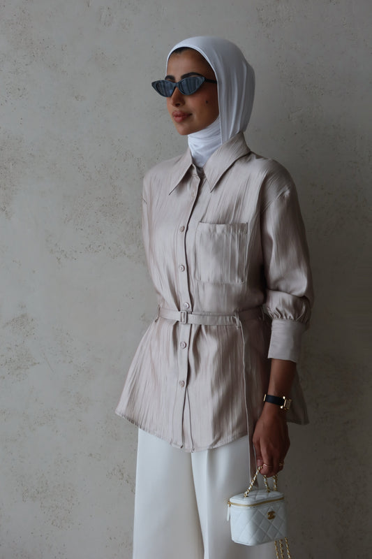 Taupe shirt