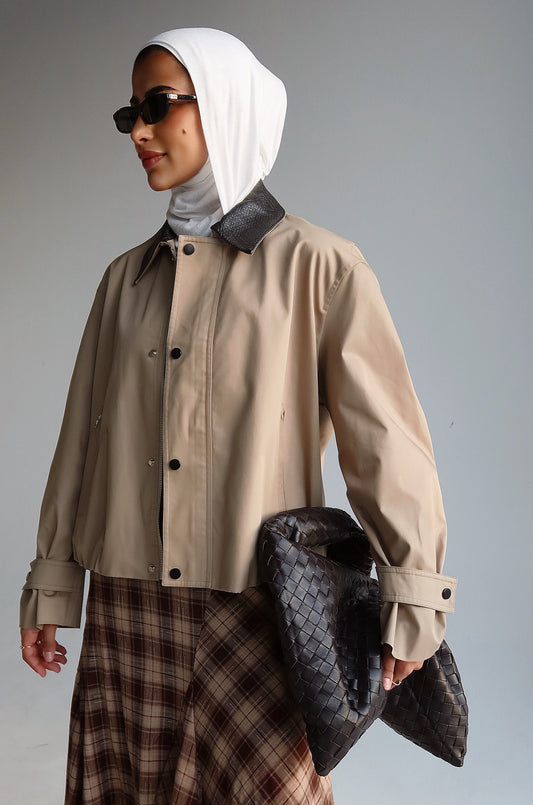 Sand bomber jacket