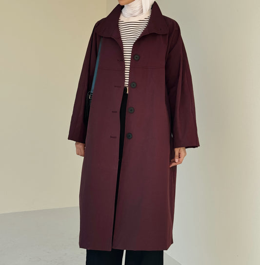 Burgundy Trench coat