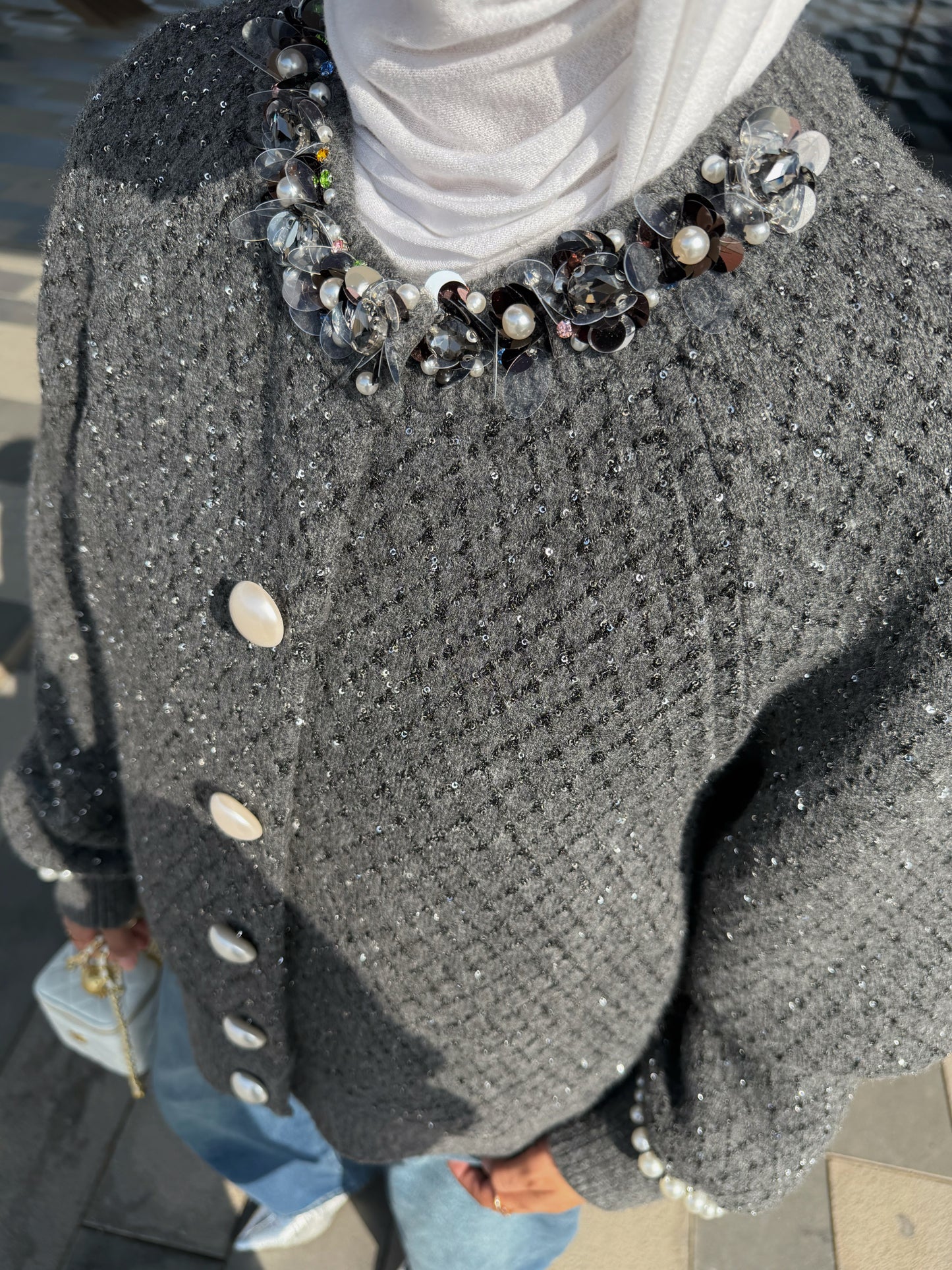 Pearly Button Cardigan