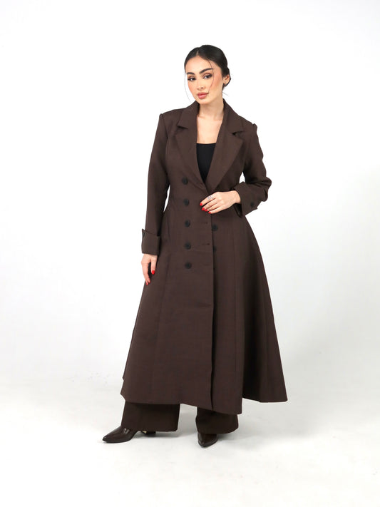 Brown long blazer