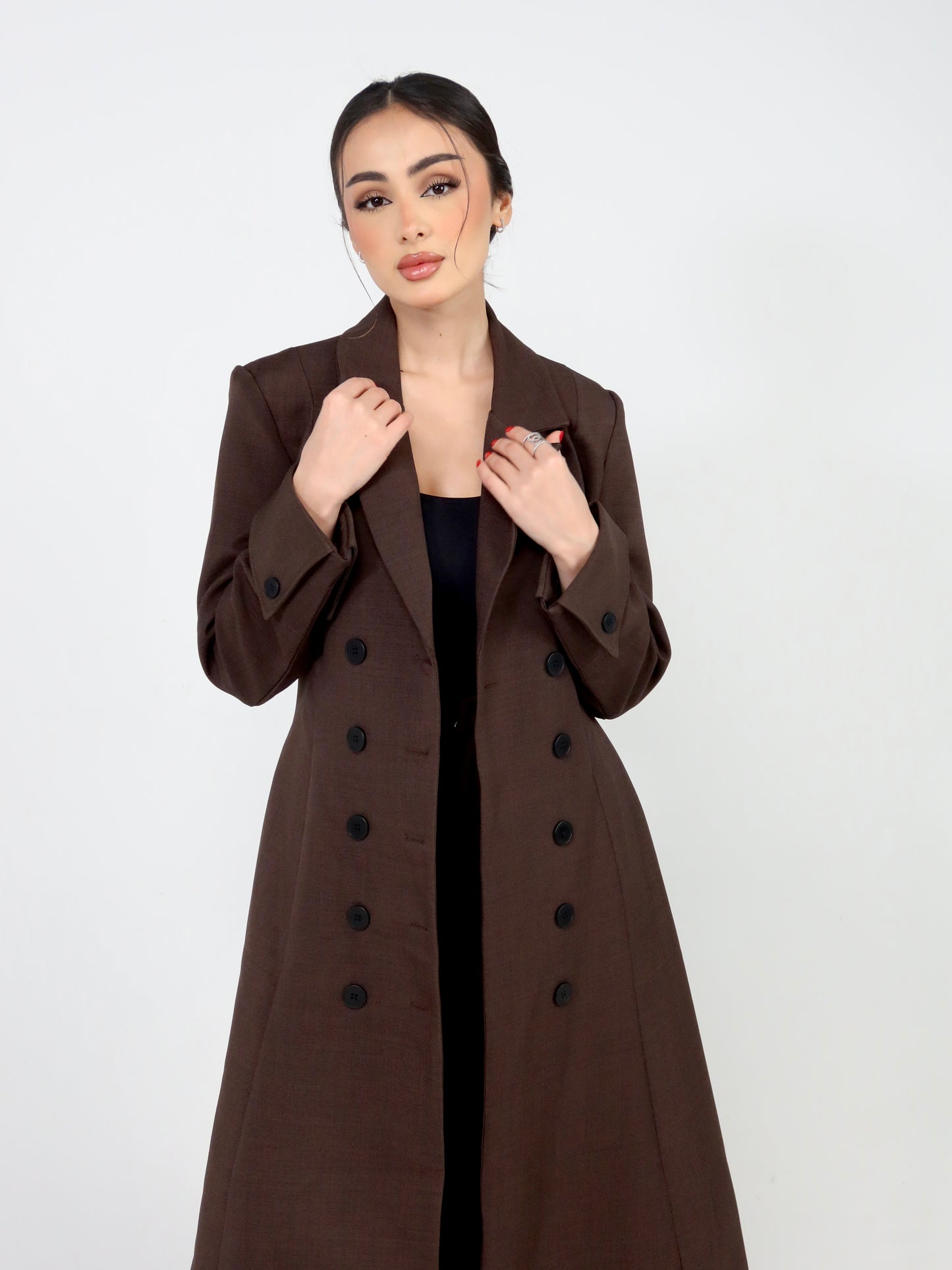 Brown long blazer