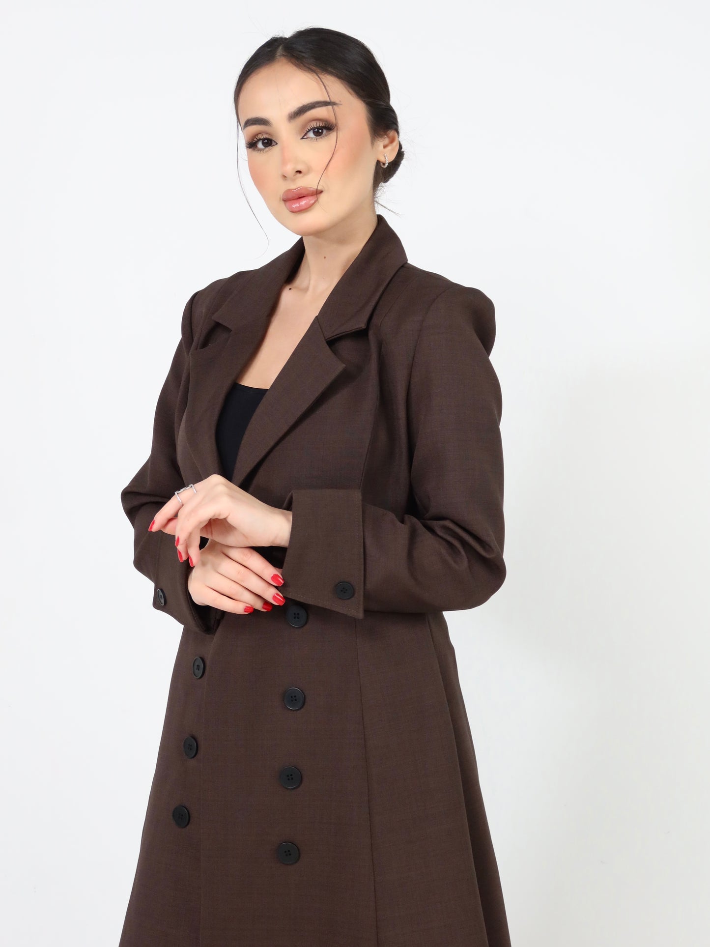 Brown long blazer