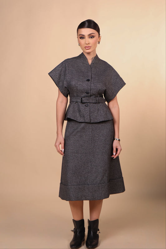 Grey Set - Top & Skirt