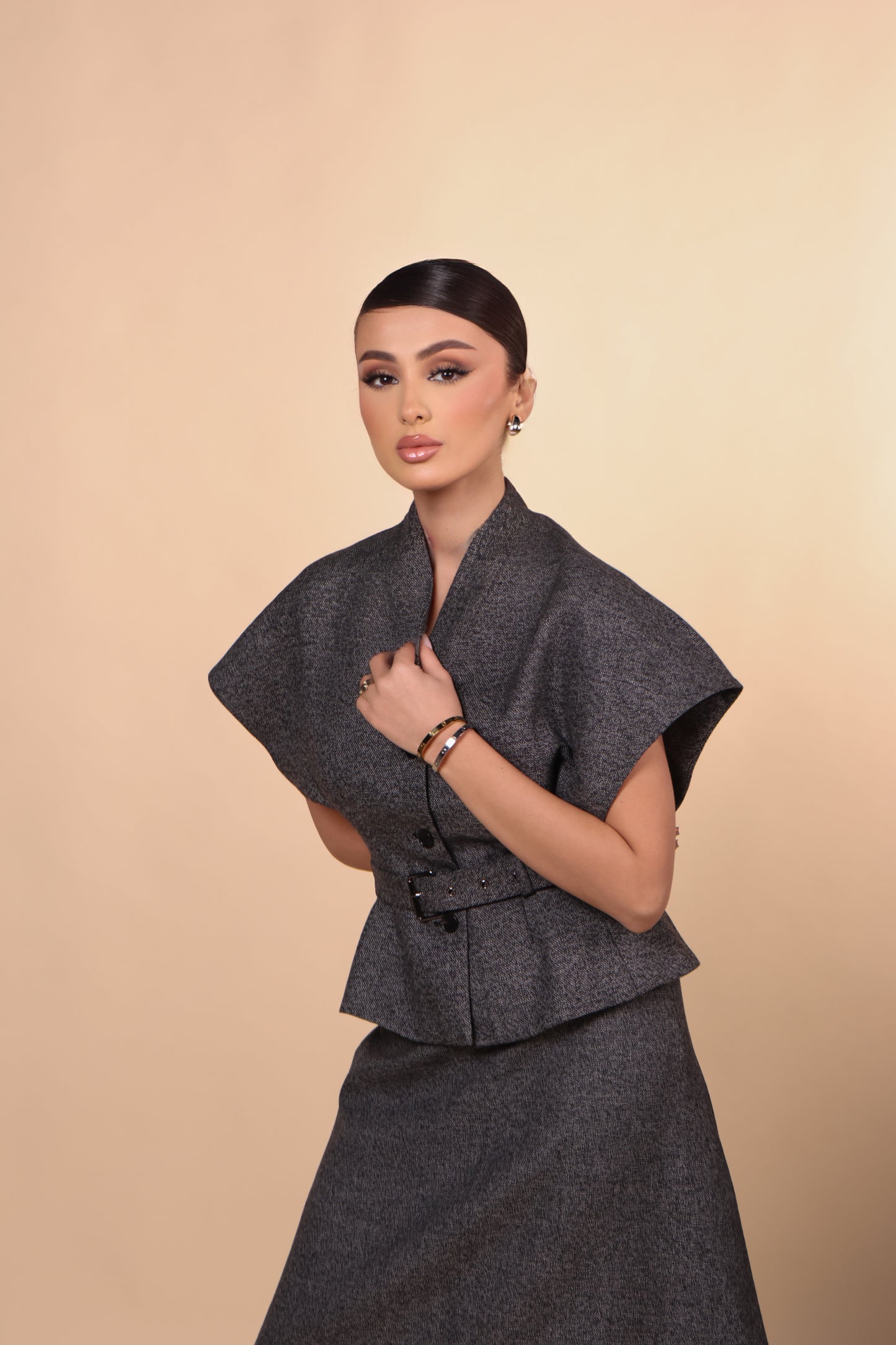 Grey Set - Top & Skirt